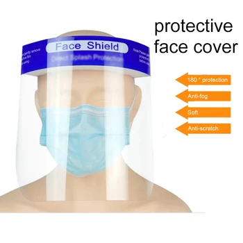 

10Pcs Safety Face Shield Replaceable Full Protective Transparent Visor Protection Anti Splash Safety face cover for dropshipping