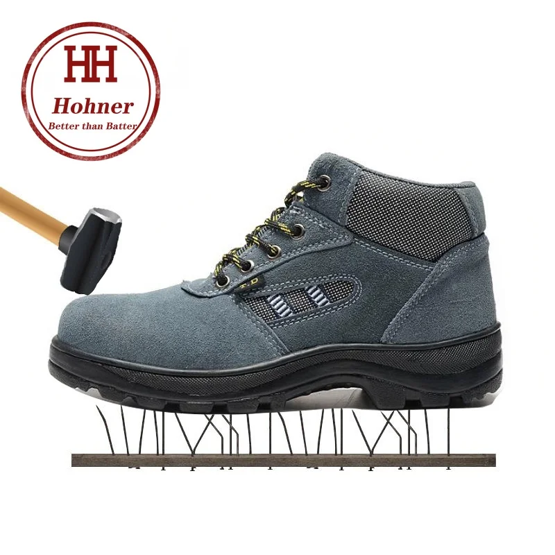 Hohner/защитная обувь; неубиваемая Мужская защитная обувь; Рабочая обувь со стальным носком; дышащая Рабочая защитная обувь