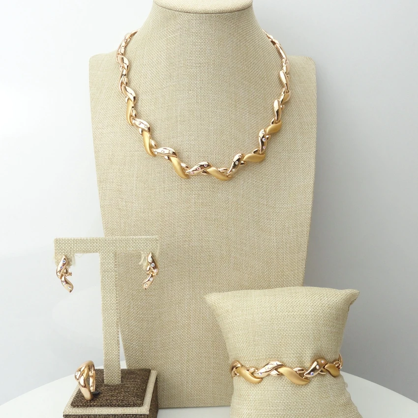 Yuminglai Gold Color Fashion Design African Jewelry Sets For Nigerian Women Wholesale FHK6976