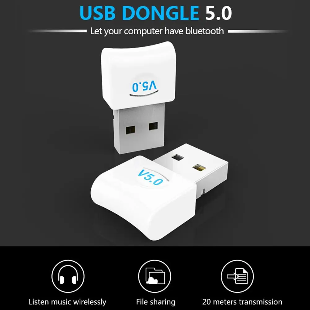 Компьютерный USB Bluetooth адаптер 5.0USB Настольный Беспроводной Wi-Fi аудио приемник передатчик ключ для компьютера ПК PS4 мышь Aux аудио