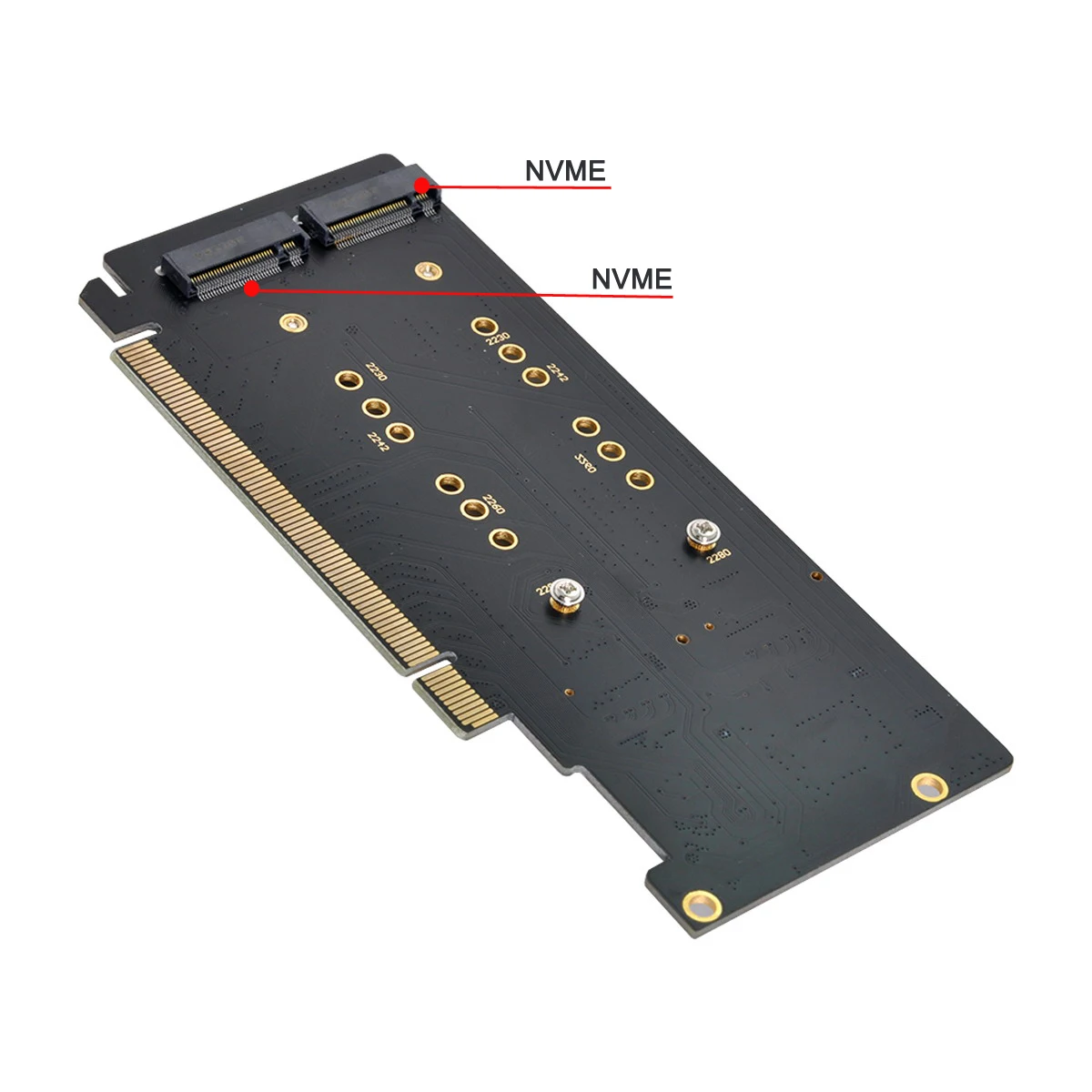 Adattatore PCIe NVMe M.2 Per 4 Schede RAID – Supporta Soft RAID Su Win10, Compatibile Con Schede Madri PCIE, Design Per Server 2U
