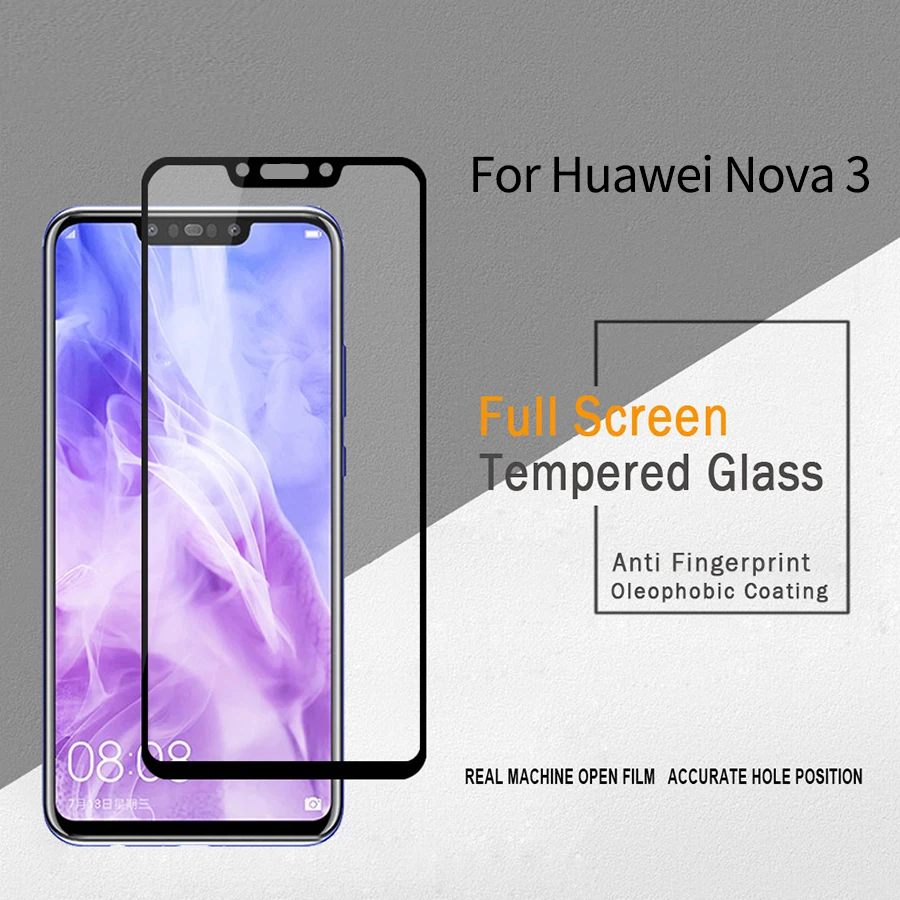 9D полное клей Защитное стекло для huawei nova 3 3i 3e протектор экрана закаленное стекло huawey nova 3 i e nova 3i nova 3e защитная пленка