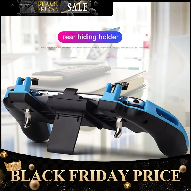 

BEESCLOVER Gamepad Controller Stretchable Game Joystick for PUBG Game Fire Button Aim Key Shooter Trigger with Phone Holder r20