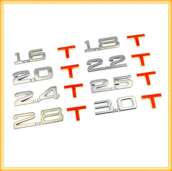 

Car 3D Metal displacement 1.6T 1.8T 2.0T 2.8T Logo Sticker Decals for Ford Taurus Mondeo Galaxy Falcon Everest S-MAX Escort