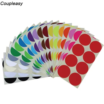 

15 sheets/pack Color Sealing Sticker Blank Round Stickers Coded Label Circle Dot Label Kids DIY Stationery Sticker Diameter 50mm