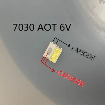 

500PCS AOT LED Backlight High Power LED 1W 6V 7030 Cool white LCD Backlight for TV TV Application 7030-W3C1