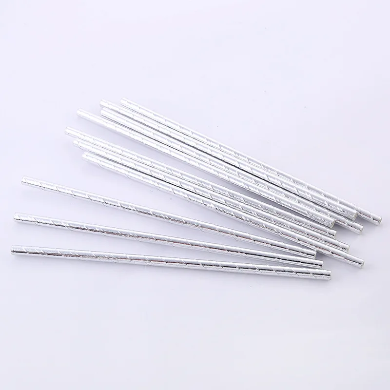 10支装全烫银纸吸管