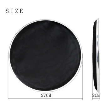 

10 Inch Black Double Layer Silent Mute Drums Mesh Head Silent Mute Pad Practice Silencer Pads For Drummer Musical