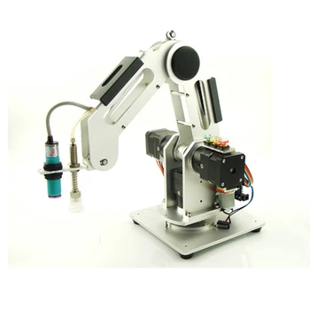 Kaufen 0,5 Kg Last 3 Achse Handhabung Palettierung Industrie Roboter Arm Desktop Kleine Lehre Robotic Arm Lernen 0,5 KG Vier DOF DIY Teile