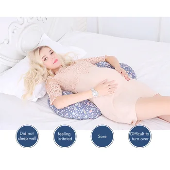 

Women Cotton Pregnant Pillow Waist Stomach Side Cartoon Pillow N06 N07