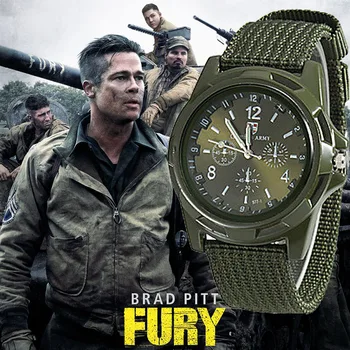 

2019 Men Watch Military Army Male Watches Fabric Canvas Strap Fashion Men's Sport Watch Wristwatch Clock Men Watch