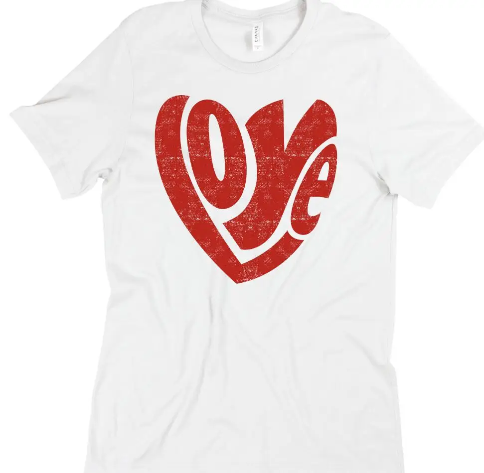 Cute More Love 70s Inspired Ladies Tee 