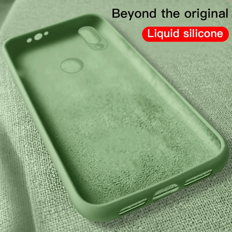 

Candy Color Liquid Silicone Case For Xiaomi Mi 9 SE 8 8 Lite 6X Solid color Slim Soft Cover Cases For Redmi Note 7 6 6 Pro