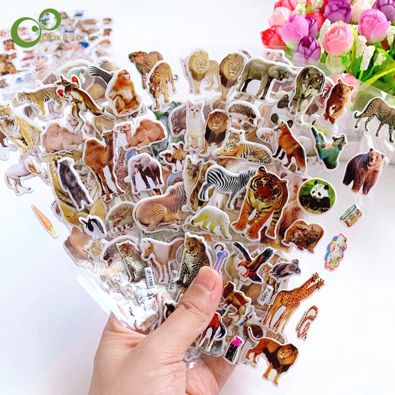Girls Sticker Toys Rewards GYH Cats Wild-Animals School Teacher Kids Boys Classic