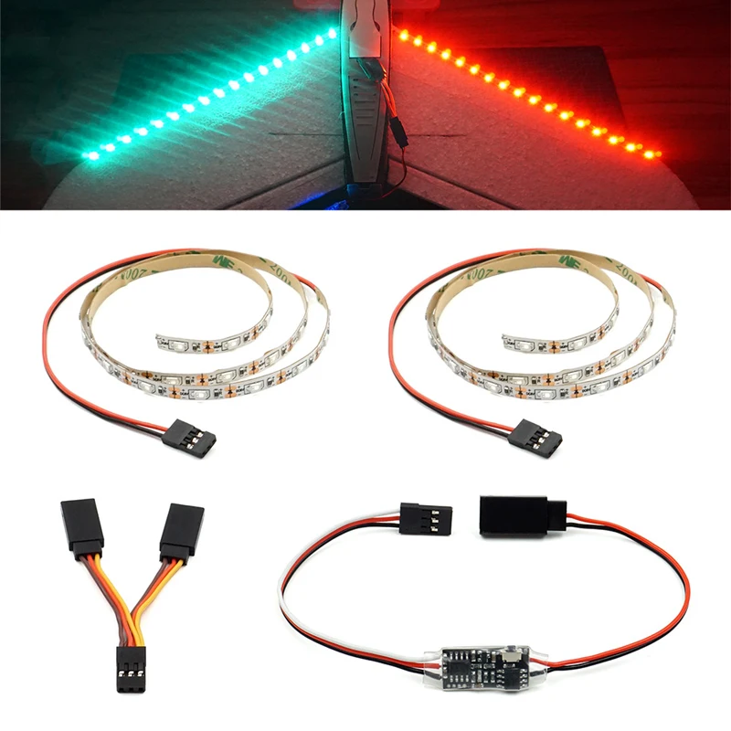 

1Set Fixed-wing Remote Control LED Light Strip RC Delta Wing Navigation Lamp 5V Spare Parts for Racing Quadcopter Drone