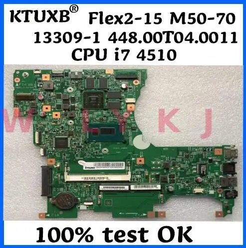 13309-1/11308-1 448.00T04.0011 материнская плата для ноутбука Lenovo FLEX2-15 ноутбук Процессор i7 4510u