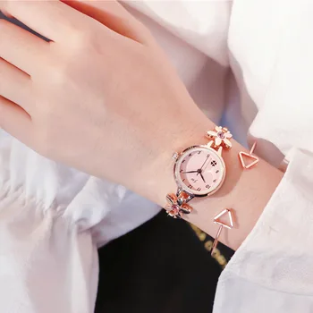 

INS Watch Korean Style Simple Female Jewelry buckle Chic Network Red Small Mini Cute Bracelet reloj de mujer relogio feminino