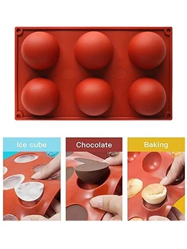 

Mold Hemispherical Hemispherical DIY Cake Mold Pudding Soap Mold; Jelly Good Molding Effect Handmade Soap Microwave Semicircular