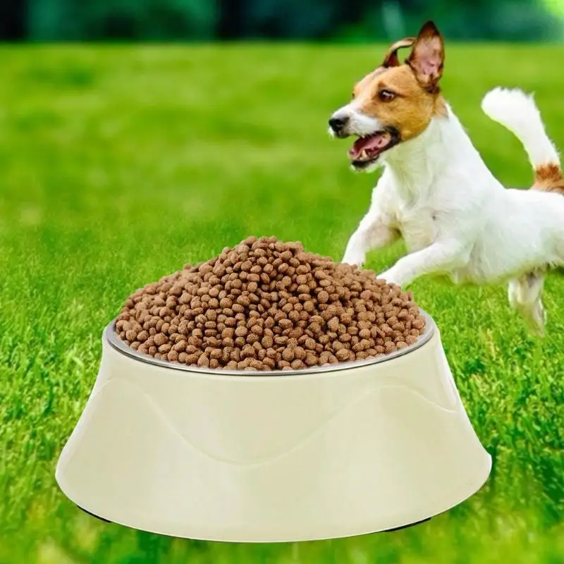 Домашние животные из нержавеющей стали собаки миски для корма Открытый питьевой воды блюдо Кормушка Посуда для собаки щенка кошки Еда миска-контейнер