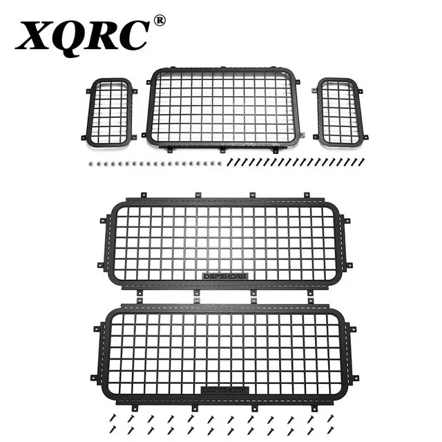 Three-dimensional metal window net Side window net Rear window net Suitable for 1/10 rc tracked vehicle TRX-4 DEFENDER