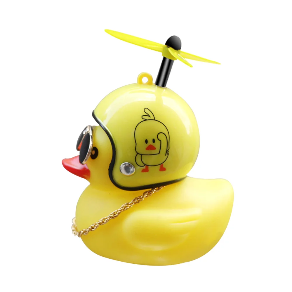 Car Decoration Car Stying Bicycle Lights Bell Cute Little Yellow Duck Handlebar Horn Lamp for Bike Motorcycle Car Accessories