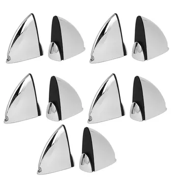 

uxcell Metal Adjustable Shelf Clip Clamp Support Bracket 10pcs for 5mm-15mm Thick Glass