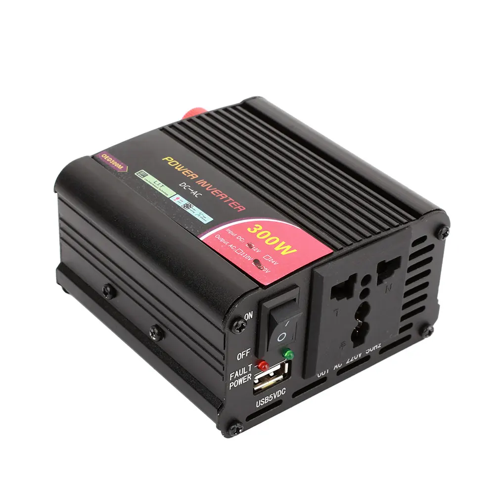 300 Вт Инвертор питания двойной преобразователь зарядное устройство премиум качества адаптер для постоянного тока в переменный ток