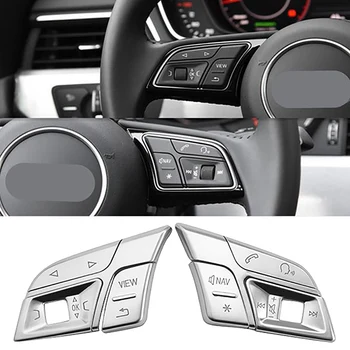 

Car Steering Wheel Buttons Trim Cover Stickers for A3 8V A4 2018 Interior Auto Accessories