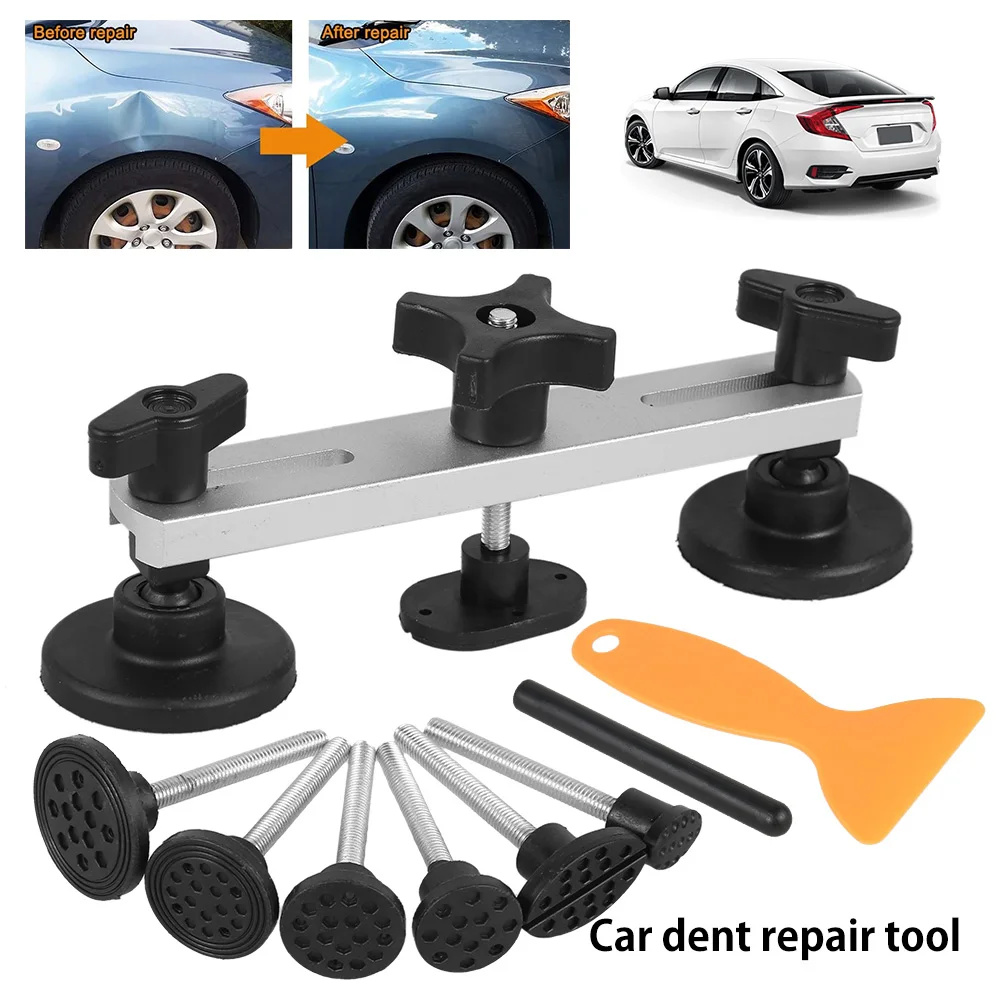 

11pcs/set Car Dent Repair Tool Kit Instrument Paintless Auto Car Body Damage Pulling Bridge Removal Glue Tab Tool Hand Tool