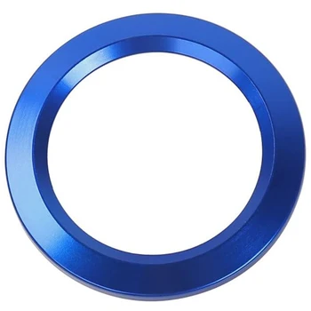 

Blue Engine Start Stop Button Center Console Switch Cover Trim for Ford F150 2015 2016 2017 2018