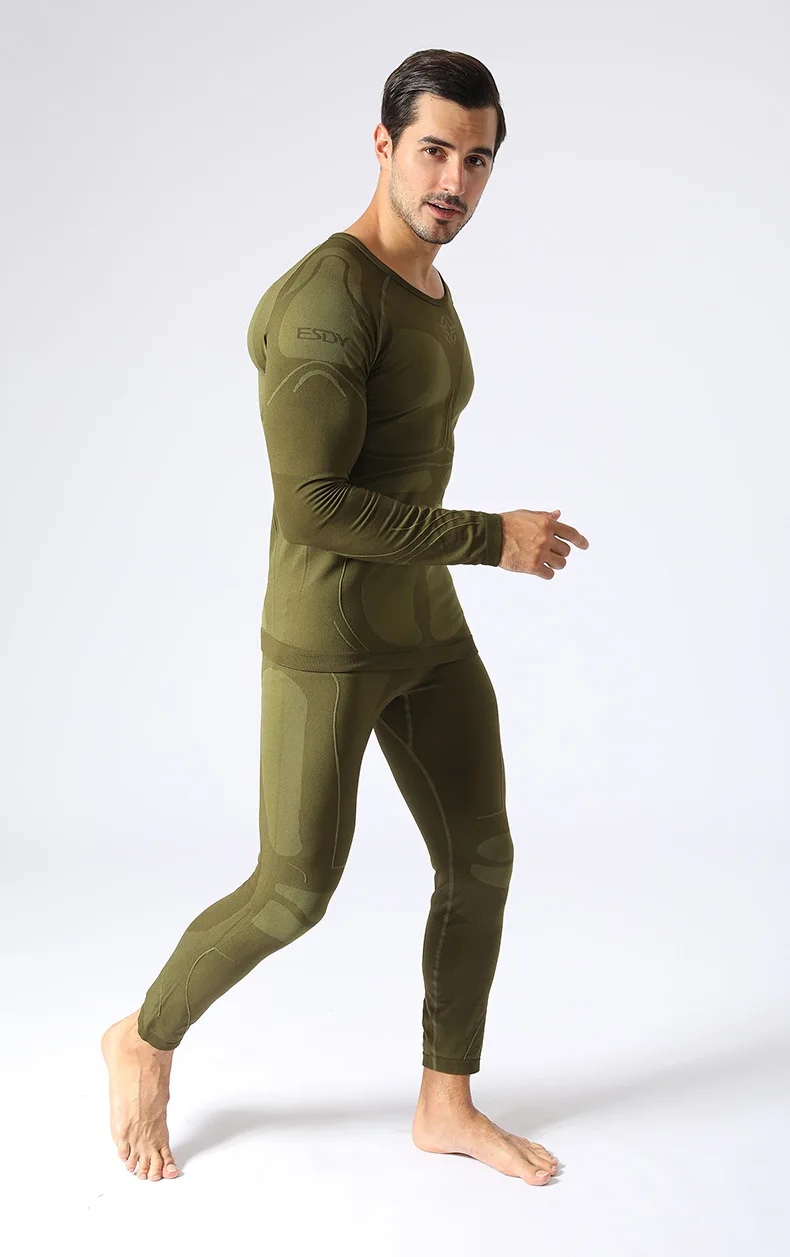 wool long underwear Hkyx sports functional underwear outdoor warm training clothes fitness clothes merino wool long johns