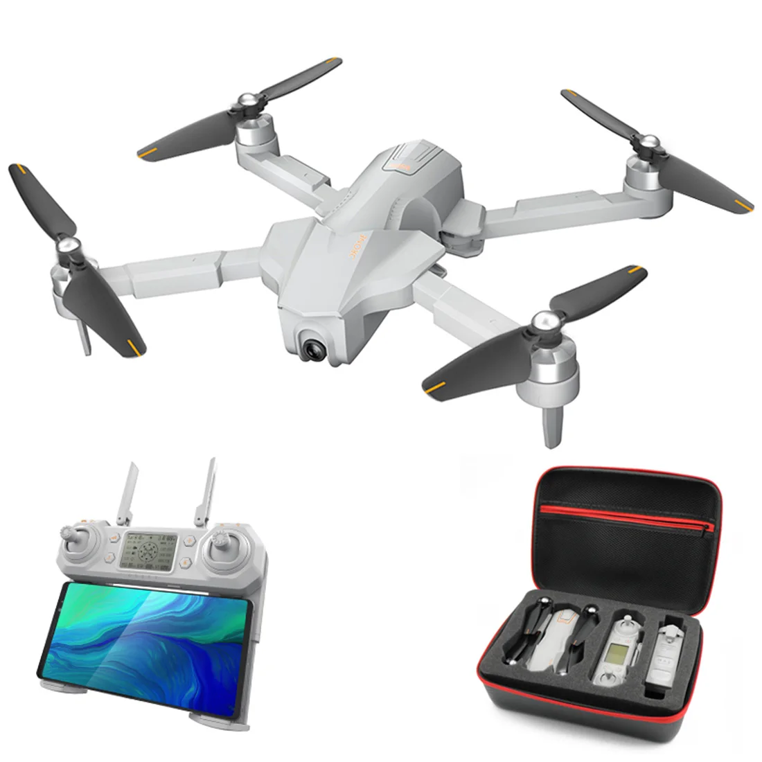 

4K HD GPS Brushless Aerial Photography Drone Gesture Photo Quadcopter Folding Drone With Storage Bag For Kids Toys Gift - Grey