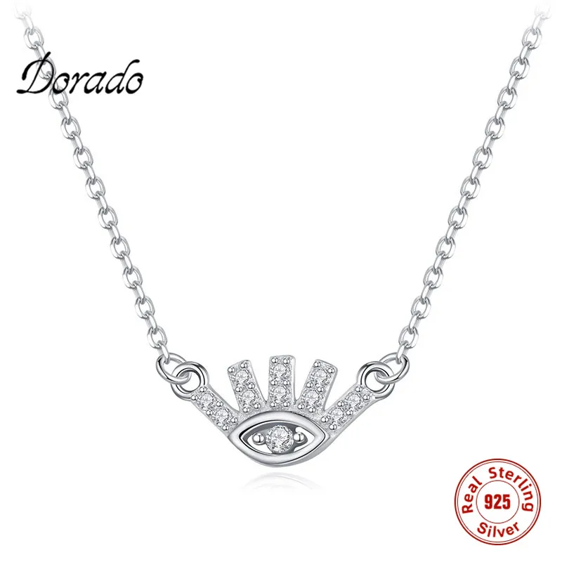 

Dorado 925 Sterling Silver Cute Pendant Necklace Women Girl Party Small Hand Shape Zircon Chain Birthday Present Collier 2020