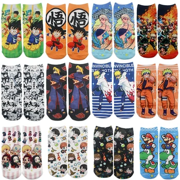 

SP188 1 Pair Cartoon Anime Socks Invisible Low Cut Ankle Sock Summer Casual Breathable Short Socks Unisex