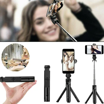 

Bluetooth Selfie Stick Tripod with Wireless Remote Control Selfie Pole Smartphone Live Stand Holder