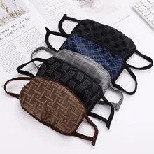 1 шт хлопок Пылезащитная маска для лица аниме мультфильм плед Женщины Мужчины муфельные маски со ртом для лица