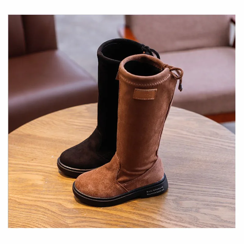 

Soft and Comfy Knee-High Boots for Girls Children's Long Shaft Boots in Sizes 26-36