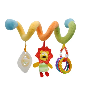 

FBIL-Kids Toys Hanging Spiral Rattle Stroller Cute Animals Crib Mobile Bed Baby Toys Newborn Educational Toy Crib Decoration