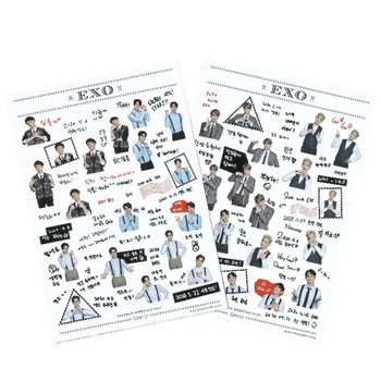 

1Pc Waterproof Transparent Stickers X1 EXO NCT 127 DIY Stationery Sticker Scrapbooking Decor