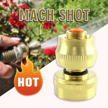 

Water Pipe Booster Mach Shot Connectors Hose Tap Adaptor Universal Brass Connector Watering Pipe Fitting Set Garden Irrigation