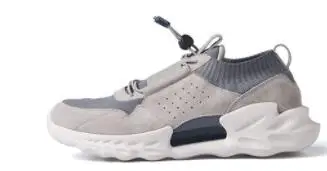 Xiaomi mijia/модная обувь для бега в стиле ретро, крутая, вразлёт, плетение, кожа, прострочка, высокая эластичность, мужская спортивная обувь - Цвет: gray 42