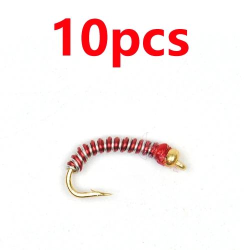 10pcs 10 шт.#14 brasie migees Chironomids nymph рыболовные приманки в виде мух - Цвет: 10pcs