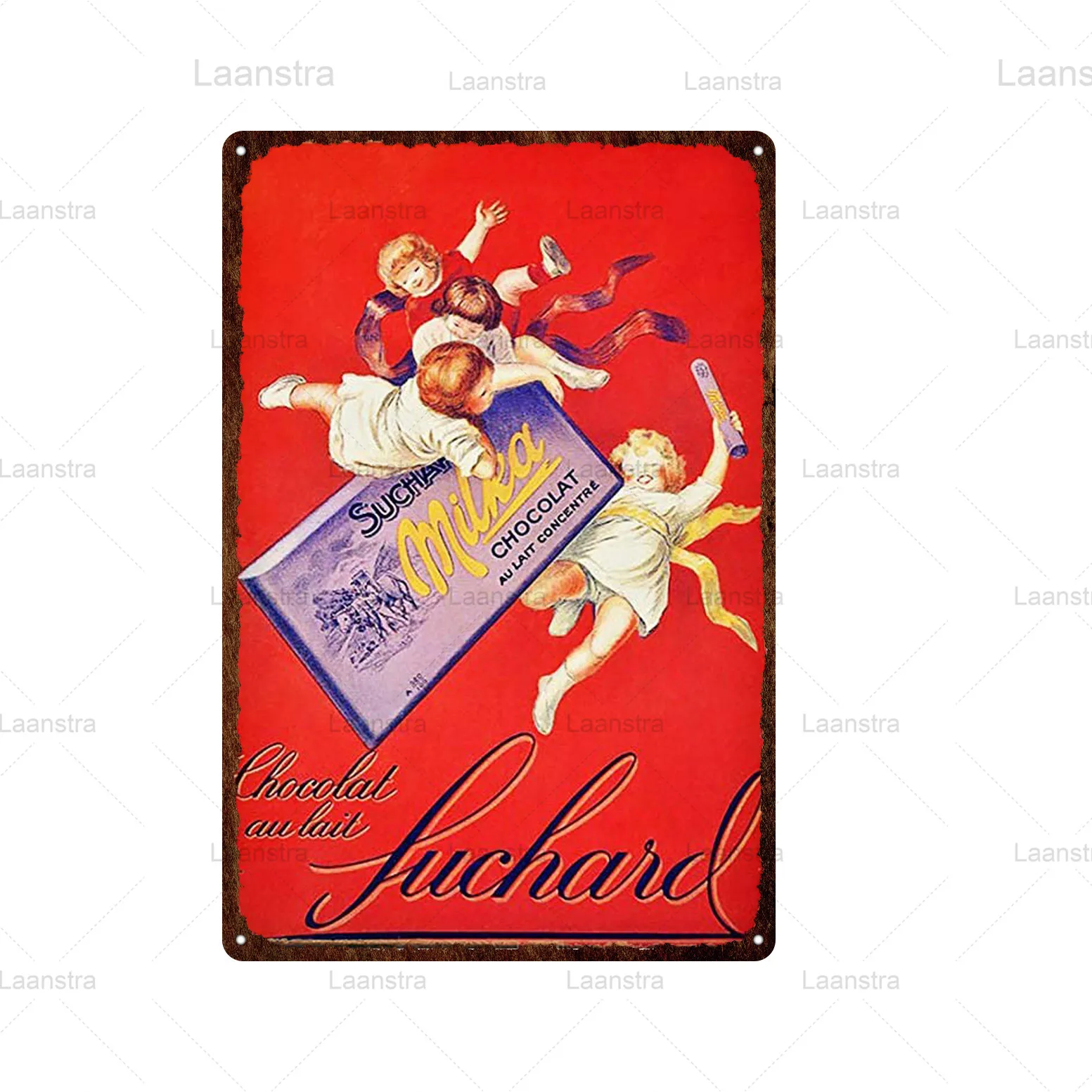 Tin Signs Chocolate & Coffee Vintage Poster Metal Dessert Sign Wall Art Decor For Chocolate Shop Cafe BBQ Bar Pub Iron Plate