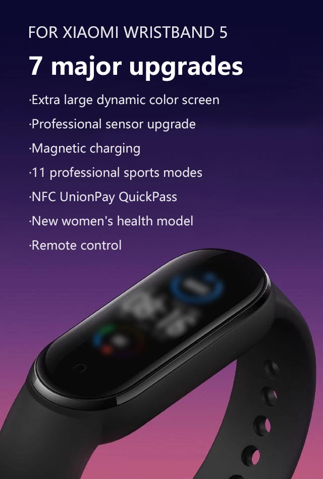 Strap For Xiaomi Mi Band 5 6 Replacement Strap Soft Silicone Smart Band Bracelet Wristband Colorful Wrist Straps For Mi Band 5 6