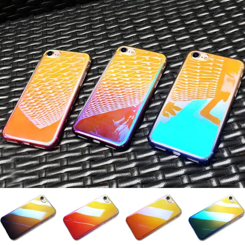 Телефон чехол для iPhone 6 6s plus 7 Гальваническое PC изменение цвета водонепроницаемый