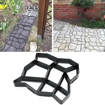 

43*43 concrete DIY Stone plastic mold pathways paving concrete molds