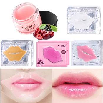 

EFERO Collagen Lip Mask Pads Patch for Lip Patches Moisturizing Exfoliating Lips Plumper Pump Essentials Lips Care Gel Mask