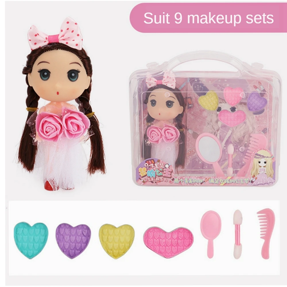 Детские ролевые игры макияж игрушки розовый набор моющаяся Косметика Принцесса