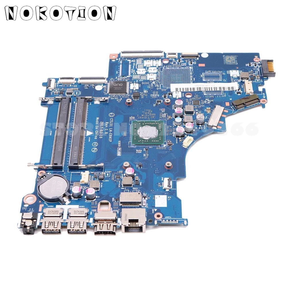 Buy  NOKOTION CTL51/53 LA-E841P mainboard For HP 15-BW 15-BW080NR Laptop Motherboard DDR4 with processor