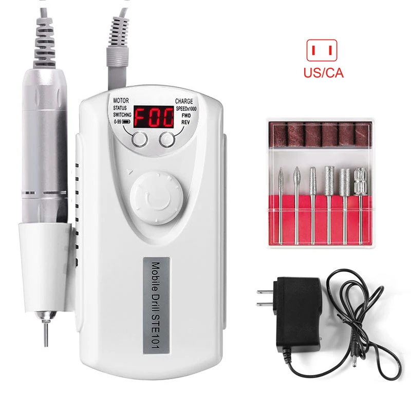 

High Nail Polishing Machine Electric Nail Drill Machine Rechargeable Strong Polishing ManicureTools KTC 66